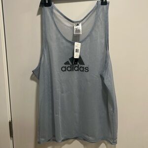 New adidas mesh tank top